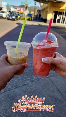 Cold brew and red bull smoothie