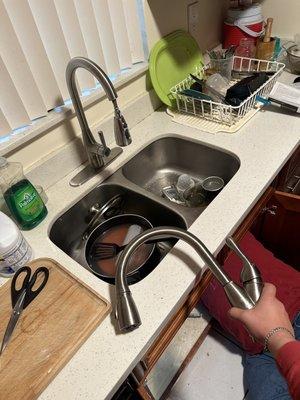 CHANGE SINK Kitchen great JOB