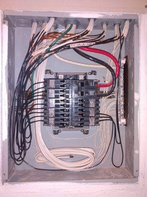 Balanced and cleaned up breaker panel.