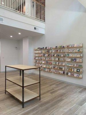 Browse our first floor which offers many greeting cards to browse.