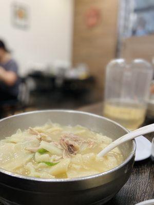 Chicken Noodle Soup (flat noodles) - simple and delicious