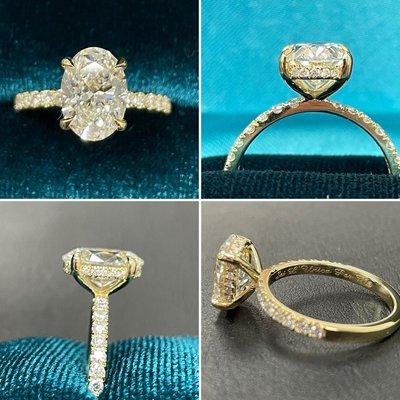 2CT Oval Engagement Ring