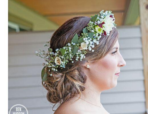 Amand's wedding day. photo by Ben Hudson.