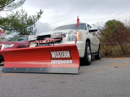 Variety of plows to fit a variety of vehicles.