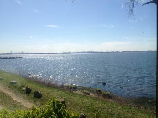 This was the view from the piano room of the "Gatsby" estate.