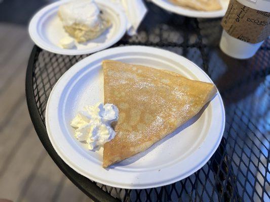 Butter sugared crepe