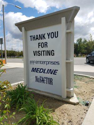 Medline Illuminated Monument Sign Reface