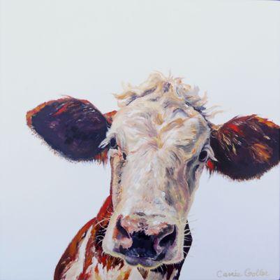 Bad Hair Day, oil on panel by Carrie Goller