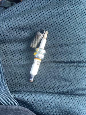 Broken spark plug