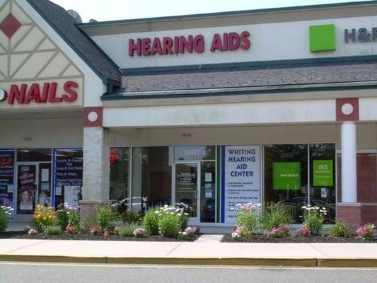 Whiting Hearing Aid Center in the Whiting Commons Shopping Center next to Stop and Shop.