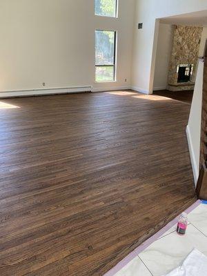 Espresso stain Living room