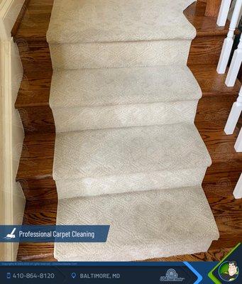 Stairs carpet cleaning - Stairs runners cleaning services - Baltimore, MD