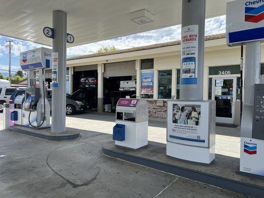 It's part of the Chevron Gas station next to the Park Vasona strip mall.