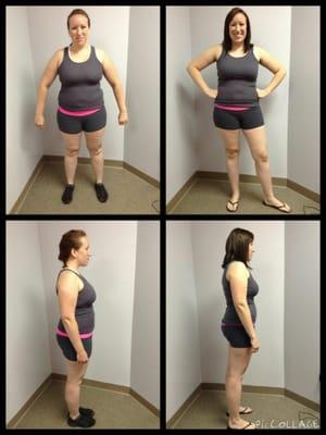 I lost 20.8 pounds and 5% body fat during the 6 week 20 pound challenge!