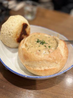 Chowder bread bowl