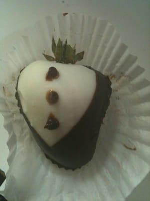 Tuxedo chocolate covered strawberry