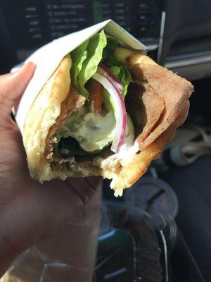 Delicious gyro from Bella Bistro! Even better than Chris and becks!