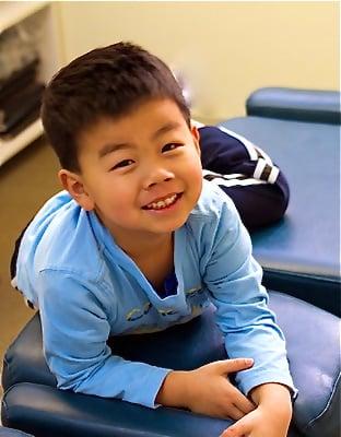 A happy chiropractic kid after treatment