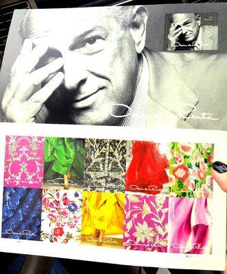 Oscar de la Renta forever stamps