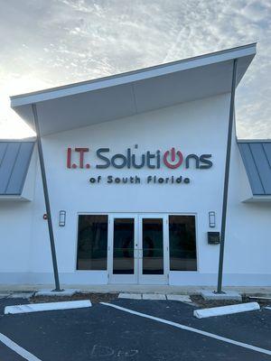 Office building for I.T. Solutions of South Florida from South Federal Highway in Hypoluxo