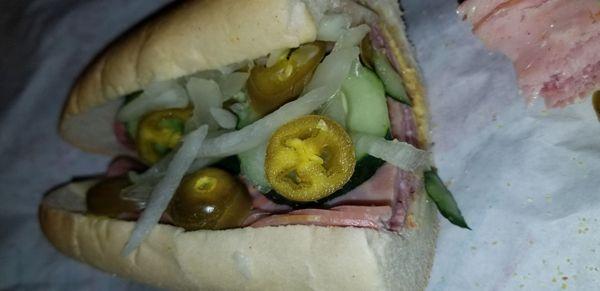 Cold Italian hoagie