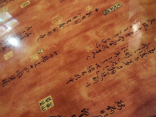 As a calligrapher they have some of my favorite tables and are one of the few worthwhile Asian restaurants in AVL: win-win!