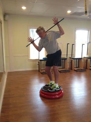 Pilates Tutor in Marietta teaches titleist performance institute golf fitness