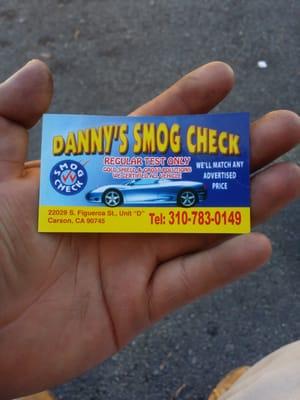 Dannys Smog Check