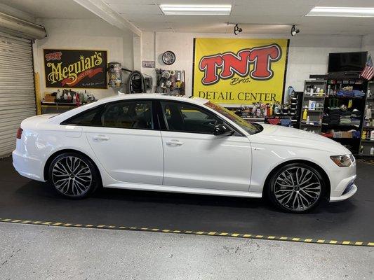 They just finished my Audi A6 and it looks great