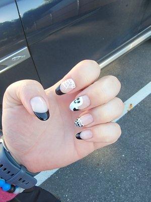 Halloween nails Annie did! Absolutely love this! She absolutely exceeds my expectations every time!