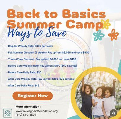 Back to Basics Summer Camp