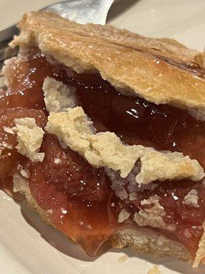 The strawberry rhubarb pie is not to be missed