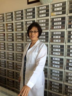 Dr. Ran Zhao, L.Ac, O.M.D., Ph.D.  She has been an acupuncture doctor in the U.S. for over 15 years with prior experience in China.