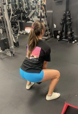 Sumo squats on leg day