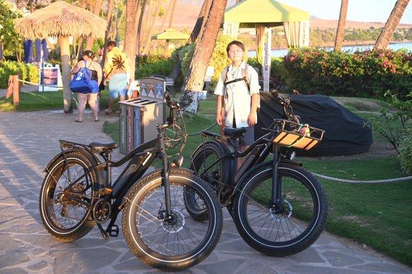 Two Ebikes that we rented