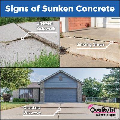 Sinking Concrete Repair.