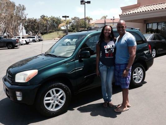 My sister-in-law and I with her new "to her" 2003 Toyota Rav4!