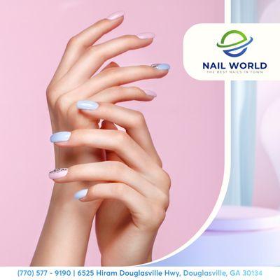 Experience high-quality nail service at Nail World with great prices . 
Let us take care of you!