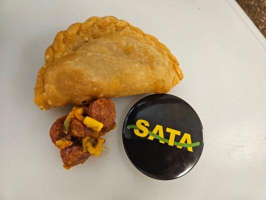 Sausage and Vegetables Empanada