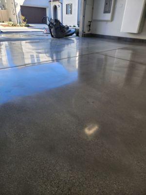 Concrete polish garage floor Better than epoxy garage flooor coating