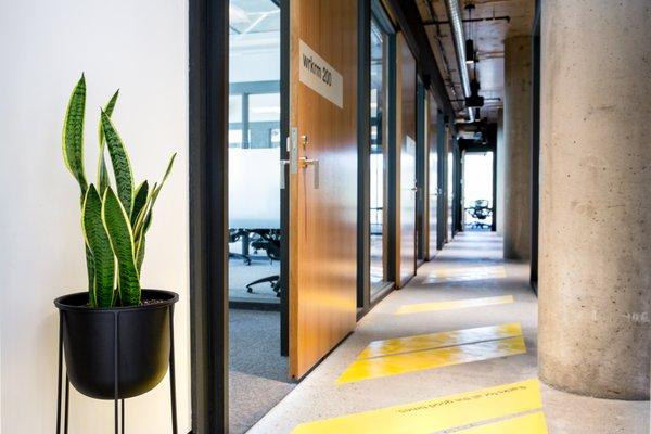 Entryway to all of the offices at CENTRL West End.