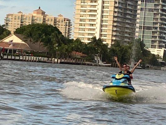 Ride through the intracoastal on a Jet Ski