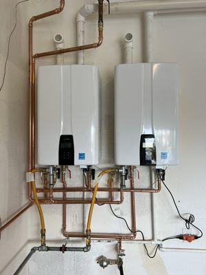 Navien Tankless in cascade