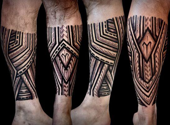 Custom Polynesian Tattoo by Bam