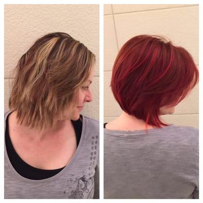 Cut and color by Alex at Tricho Salon and Spa Novi