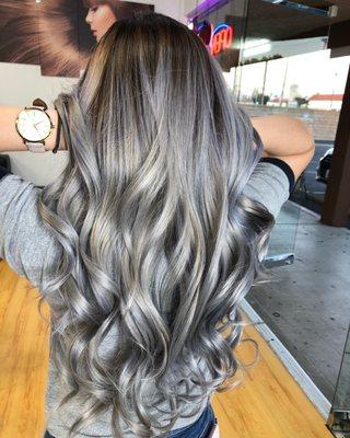 hair silver by QD salon