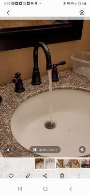 1st Moen Widespread Faucet Installation