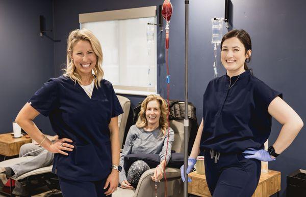 Our friendly Back Office Staff in the IV Clinic