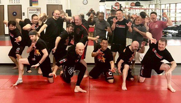 Group shot at the 2017 West Coast Dirty Boxing Instructor's Camp