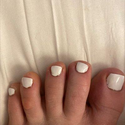 Gel pedicure